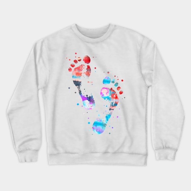 Footprint Crewneck Sweatshirt by RosaliArt